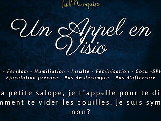 Un Appel en Visio - French audio femdom JOI