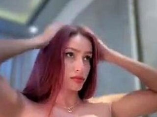Great Big Boobs On Masturbating Redhead