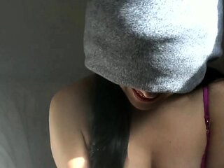 Blindfolded Step-Sister Surprised with Massive Cumshots!