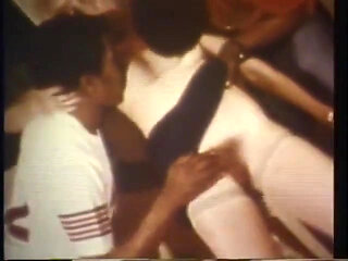 Sexy hairy chick fucked in interracial threesome