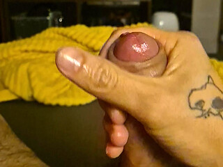 Solo masturbation in bed
