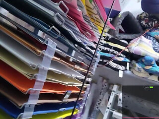 Redhead Orgasm While Shopping with a Remote Vibrator