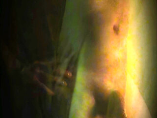 A handsome man alone at home naked caresses himself.