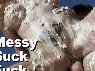 Shawna Edwards & Damien Michaels Messy Suck Fuck