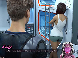 Stranded in Space - Planning a Threesome with Bisexual Girl Next Door