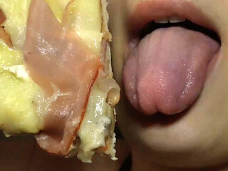 I Eat Some Pizza and Melon Because I'm Hungry and You Watch Me Eat Them Because They're Delicious