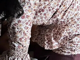 Indian Sister in Law Fuck - Desi Homemade Blowjob & Cowgirl Sex with Big Nipples Close Up