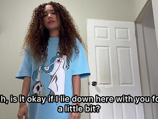 I'm so Silly. I Always Forget to Wear Panties When I Go to My Stepbrother's Room!