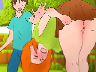 Steve stole Alex'_s panties in ! Hentai Cartoon Parody