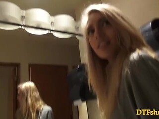 Jade Nile and Janice Griffith are enjoying hard fuck in the toilet