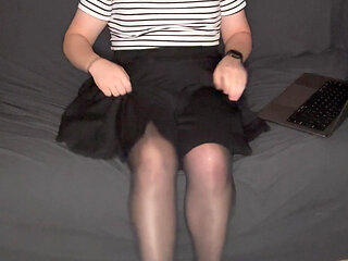 Lauren Getting Ready to Film a Scene