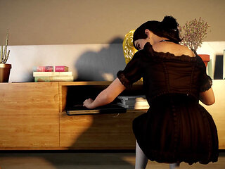 Ellie Got Cot Riding a Dildo