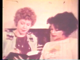 American Vintage Porn From the Seventies with a Brunette Getting Fucked by a Huge Monster Cock That She Can't Keep in Her Mouth