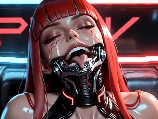 A Female Android with Huge Breasts Was Passionately Fucked by Her Creator. Waifu Hentai Animation