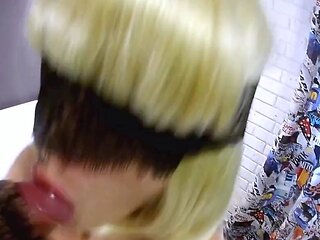 Blonde Amateur Blowjob in Hotel Room