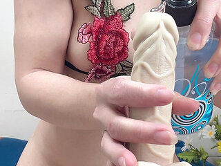 close up dildo fuck hana asshole amazing tiny ass and cute pussy asian